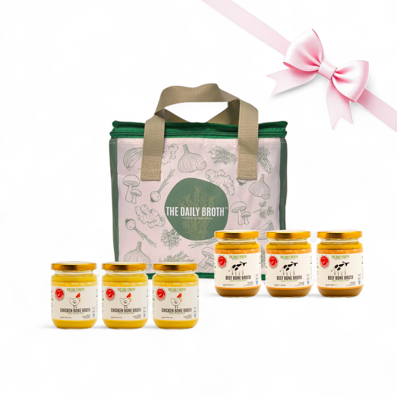 Broth Set The Daily Broth Gift Set - 3 Chicken & 3 Beef