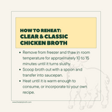 Chicken Bone Broth – Clear & Classic Version – Customised